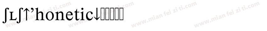 SLS_Phonetic字体转换