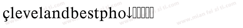 Clevelandbestpho字体转换