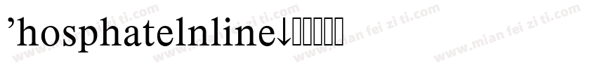 Phosphatelnline字体转换