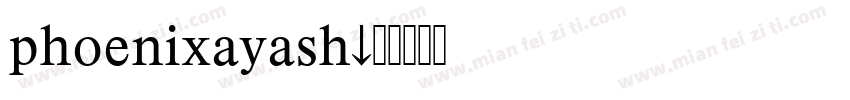 phoenixayash字体转换