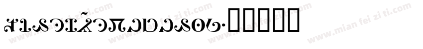 TimesNewRormal字体转换