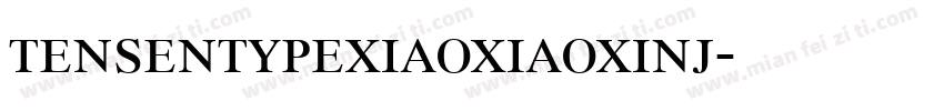 tensentypexiaoxiaoxinj字体转换