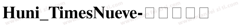 Huni_TimesNueve字体转换