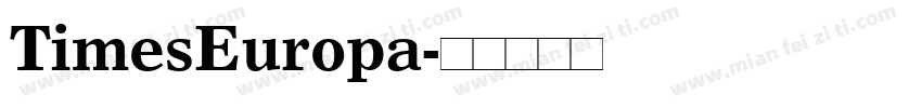 TimesEuropa字体转换