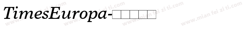 TimesEuropa字体转换
