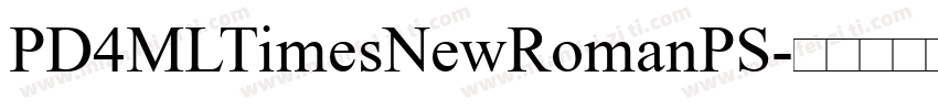 PD4MLTimesNewRomanPS字体转换