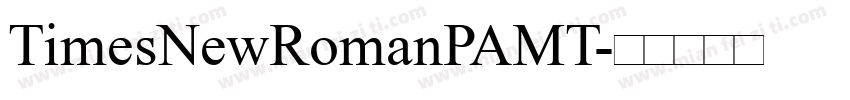 TimesNewRomanPAMT字体转换