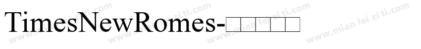 TimesNewRomes字体转换