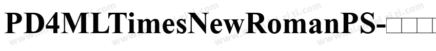 PD4MLTimesNewRomanPS字体转换