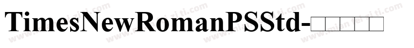 TimesNewRomanPSStd字体转换