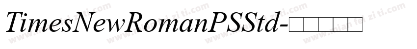TimesNewRomanPSStd字体转换