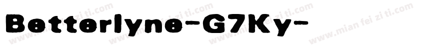 Betterlyne-G7Ky字体转换