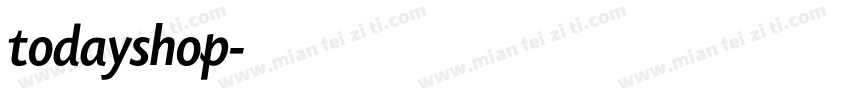 todayshop字体转换