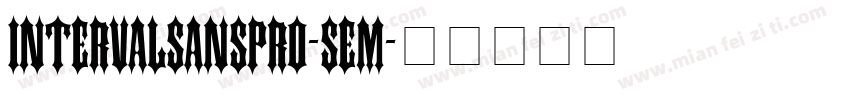 IntervalSansPro-Sem字体转换