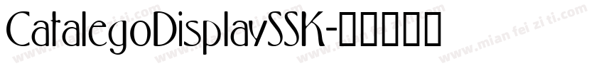 CatalegoDisplaySSK字体转换