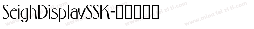 SeighDisplaySSK字体转换
