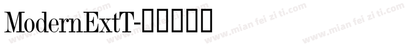 ModernExtT字体转换