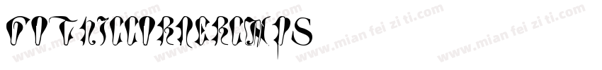 GothicCornerCaps字体转换
