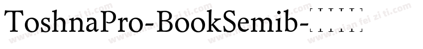 ToshnaPro-BookSemib字体转换