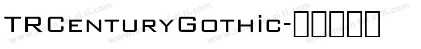 TRCenturyGothic字体转换