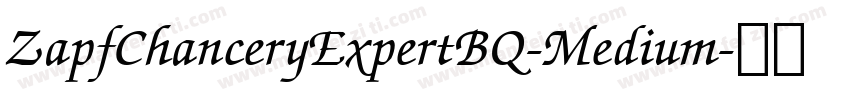 ZapfChanceryExpertBQ-Medium字体转换