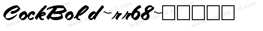 CockBold-rr68字体转换