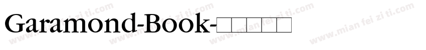 Garamond-Book字体转换