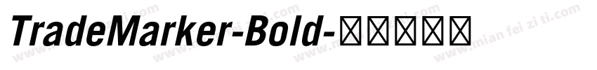 TradeMarker-Bold字体转换