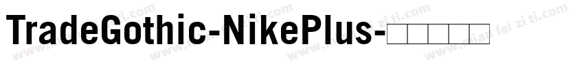 TradeGothic-NikePlus字体转换