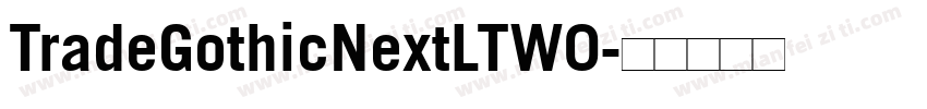 TradeGothicNextLTW0字体转换