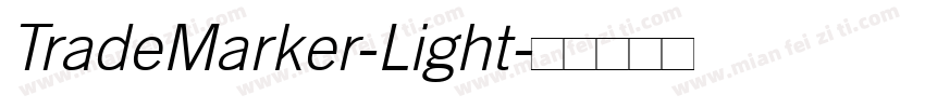 TradeMarker-Light字体转换