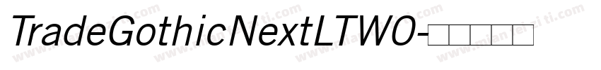 TradeGothicNextLTW0字体转换