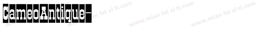 CameoAntique字体转换