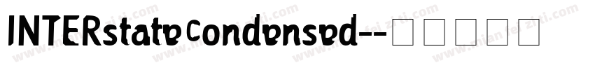INTERstatecondensed-字体转换