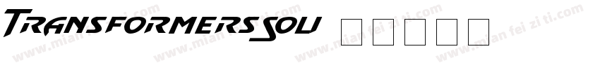 TransformersSoli字体转换