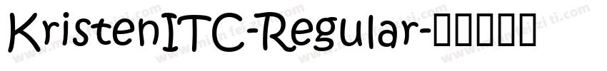 KristenITC-Regular字体转换