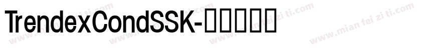 TrendexCondSSK字体转换