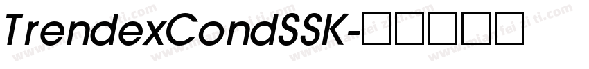 TrendexCondSSK字体转换