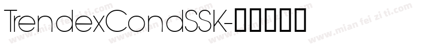TrendexCondSSK字体转换