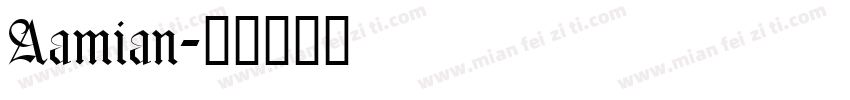 Aamian字体转换