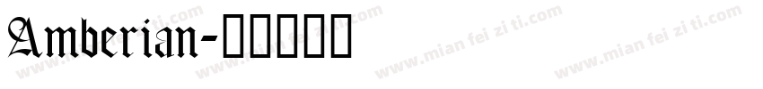 Amberian字体转换