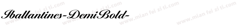 Iballantines-DemiBold字体转换