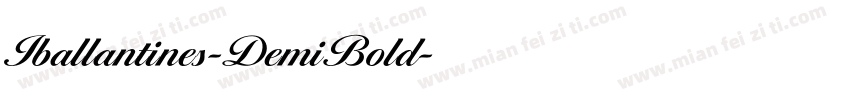Iballantines-DemiBold字体转换