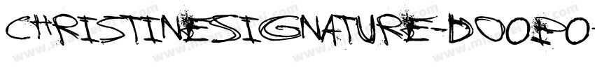 ChristineSignature-DO0P0字体转换