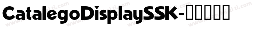 CatalegoDisplaySSK字体转换