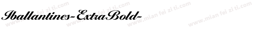 Iballantines-ExtraBold字体转换
