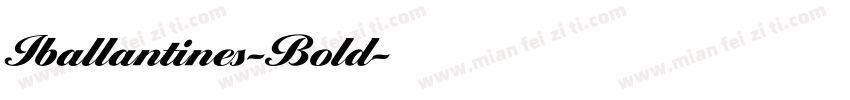 Iballantines-Bold字体转换
