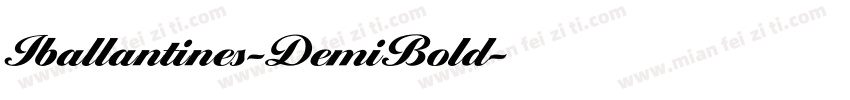 Iballantines-DemiBold字体转换