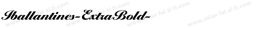 Iballantines-ExtraBold字体转换