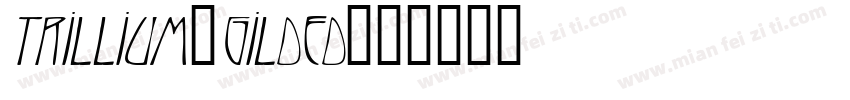 Trillium-Gilded字体转换